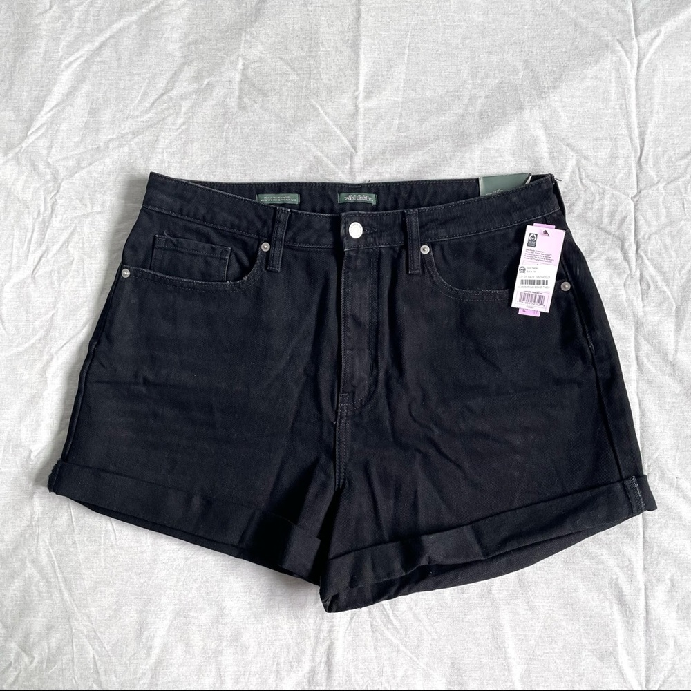 Wild Fable Highest-Rise Mom Jean Rolled Cuff Shorts - 14